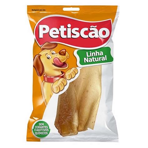 Petisco Para C Es Orelha Bovina Natural Desidratada Unidade Petiscao