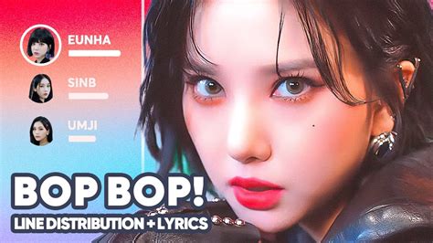 Viviz Bop Bop Line Distribution Lyrics Karaoke Patreon Requested