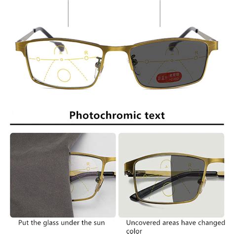 High Quality Transition Photochromic Reading Glasses Man Women Progressive Multifocal Reading