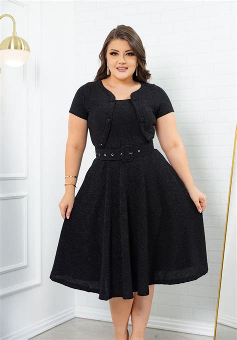 Vestido D Borah Preto Acompanha Cinto Vestidos Via Bras Moda Evang Lica