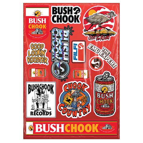 Bush Chook Sticker Sheet