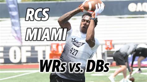 RCS Miami WRs Vs DBs Part One YouTube