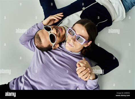 Happy Gay Couple Cuddling On Hi Res Stock Photography And Images Alamy