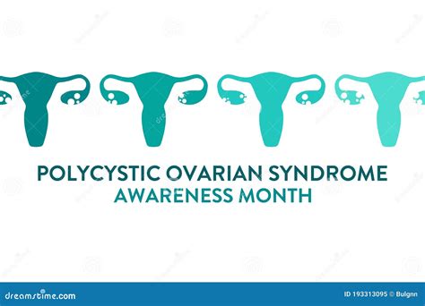 Polycystic Ovarian Syndrome Awareness Month Template For Background