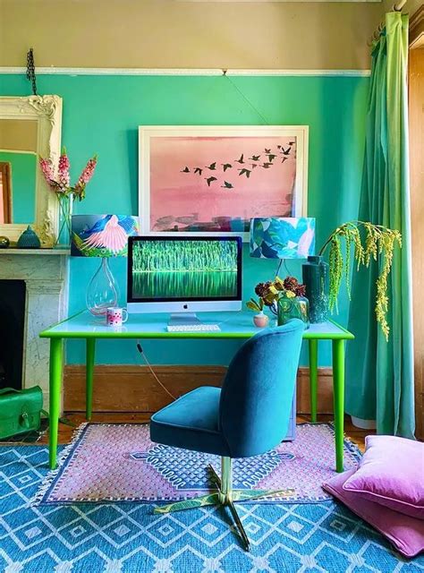 57 Colorful Home Office Design Ideas Digsdigs