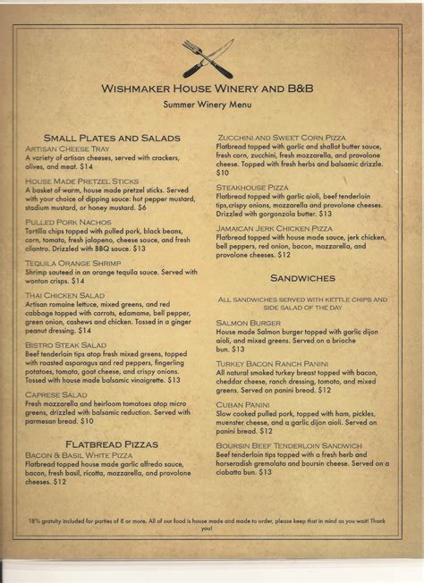 New Summer Menu and Burger Thursdays! - Wishmaker House