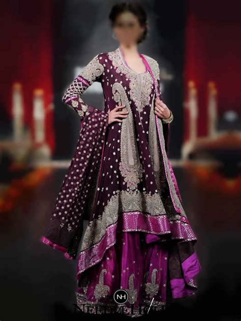 Purple Pakistani Wedding Dresses