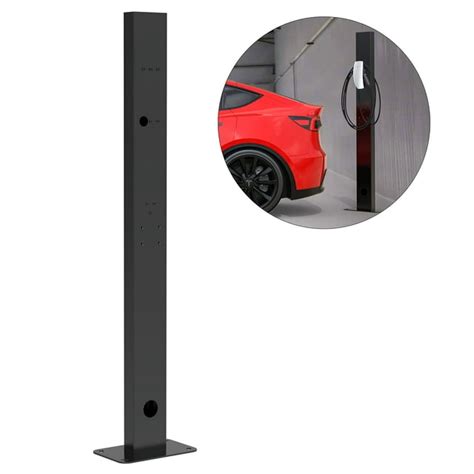 Ev Charger Pedestalwall Connector Pedestal Ev Charging Station Stand For Tesla Gen 3 Charging