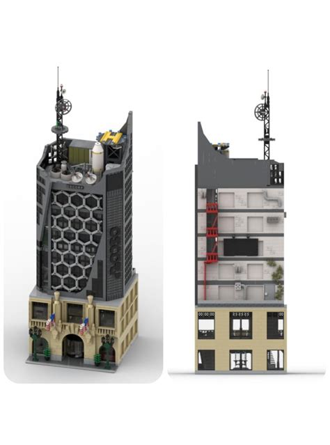 Lego Moc Amazing Spider Man Oscorp Tower By Legofan21 Rebrickable