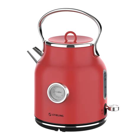 vintage kettle red stirling