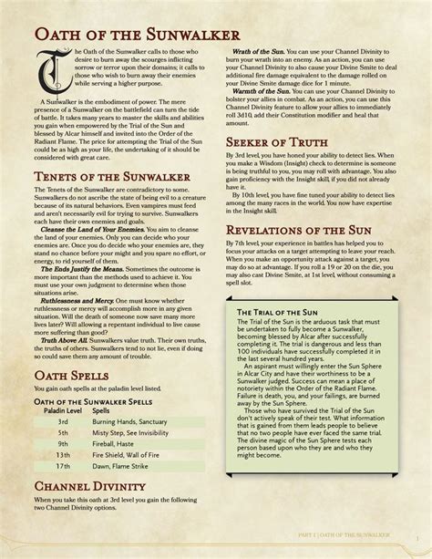 Homebrew Paladin Oath For Dandd 5e Paladin Home Brewing Dungeons And