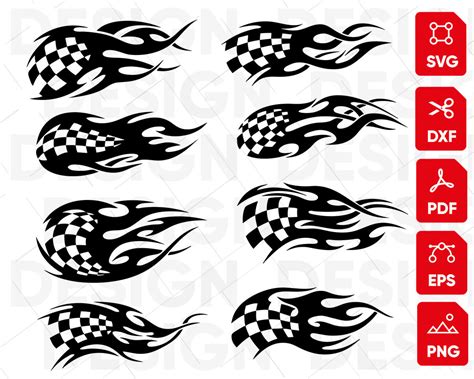 Racing Flag Svg Checkered Flag Svg Racing Svg Bundle Speed Etsy