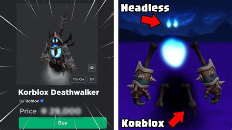 New Roblox Korblox Deathwalker Bundle Showcase How To Get Youtube