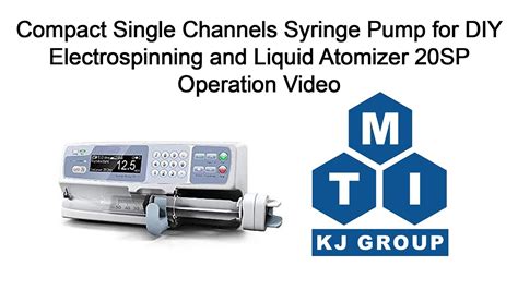 Compact Single Channel Syringe Pump for DIY Electrospinning and Liquid ...