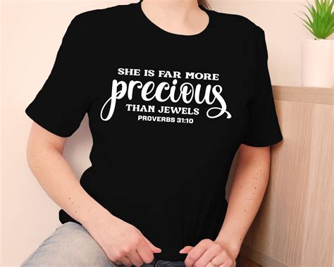 She Is Far More Precious Than Jewels Svg Bible Verse Svg Etsy