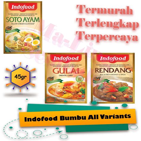 Jual INDOFOOD BUMBU INSTANT BUMBU GULAI BUMBU RENDANG BUMBU SOTO