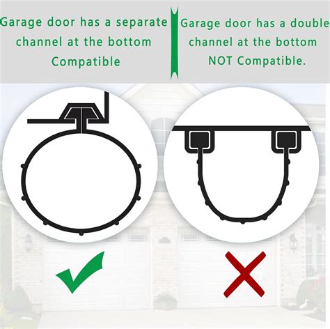 Garage Door Seals Fit For Clopay Single Slot Garage Door Rubber Bottom Weather Seal Replacement