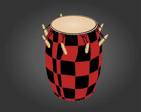 African Drum Free Stock Vectors