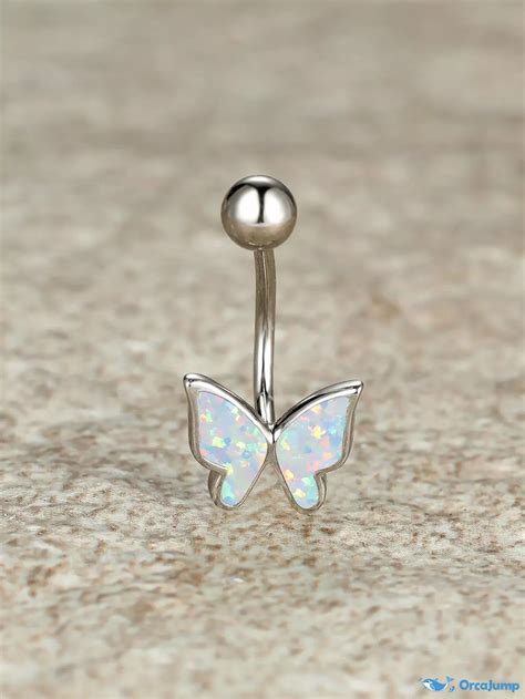 Orcajump Butterfly Navel Piercing Jewelry Decoration Belly Button