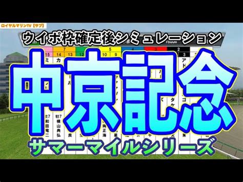 中京記念2023サブVer ウイポ枠確定後シミュレーション ルージュスティリア ディヴィーナ ホウオウアマゾン ダノンスコーピオン