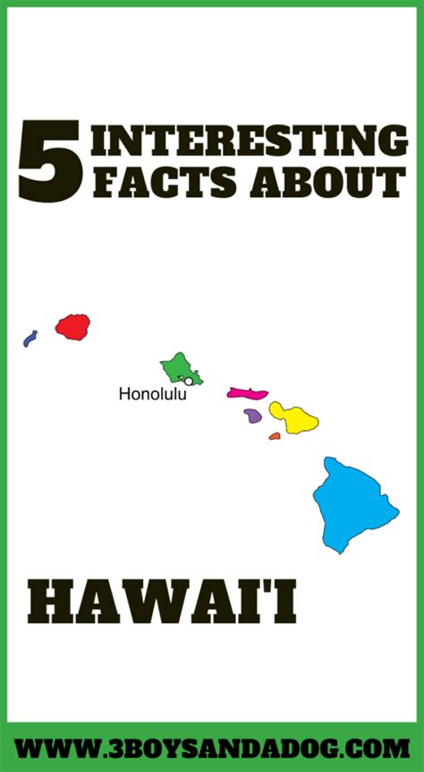 Interesting Facts about Hawaii - 3 Boys and a Dog