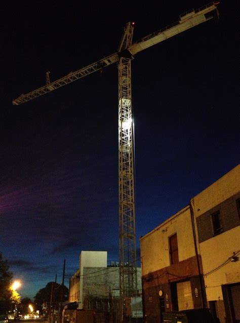 Construction Crane at Night « It’s Mike Ettner’s Blog