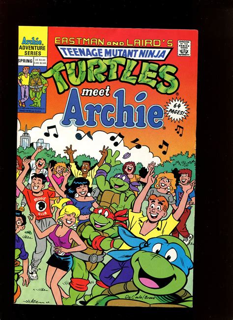 Teenage Mutant Ninja Turtles Meet Archie 1 One Shot 8 0 1991