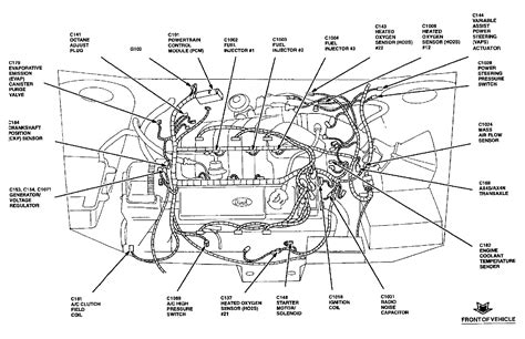 Car Diagram Ford Taurus 1991