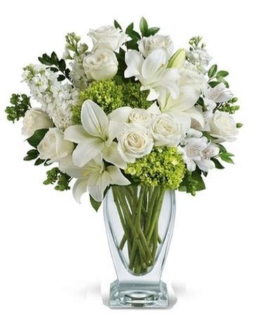 Moments of Beauty White Flower Bouquet in Santa Monica CA - Edelweiss ...