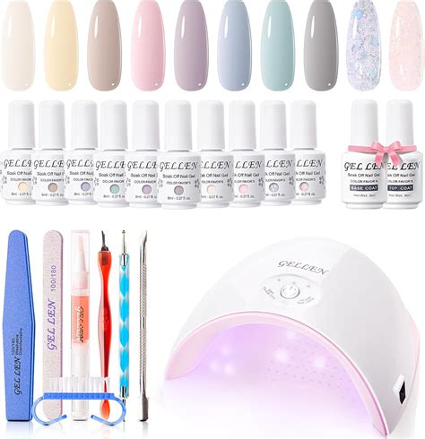 Gellen Gel Nail Polish Kit With Uv Light Gel Nail Polish Set Starter