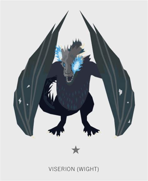 a black dragon with blue wings on it's back and the words viseron night ...