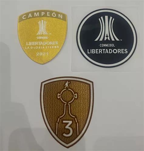 Kit Patch Campeão Libertadores 2021 Conmebol Taça 3 Parcelamento