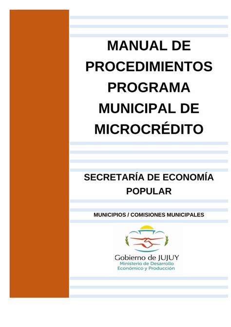 Pdf Manual De Procedimientos Programa Municipal De €¦ · El Manual De Procedimientos Busca