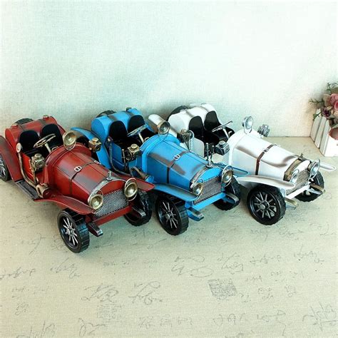 Miniaturas De Coches Cl Sicos De Metal Para Ni Os Rojas Figuritas