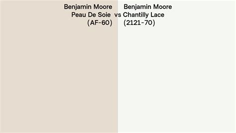 Benjamin Moore Peau De Soie Vs Chantilly Lace Side By Side Comparison