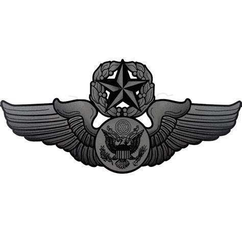 Chief Enlisted Aircrew Badge Clear Decal Usamm