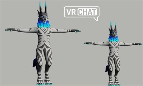 Create Custom Furry Vrchat Avatar Fursona For Vtuber Nsfw Vrc Avatar