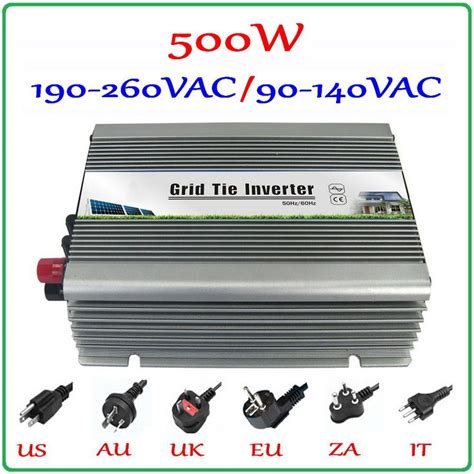 500w 22 60vdc Grid Tie Inverter With Mppt Function For 30v 60cells 36v 72cells Panel Pure Sine