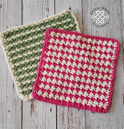 Ravelry Two Color Dishcloth Pattern By Jennifer E Ryan