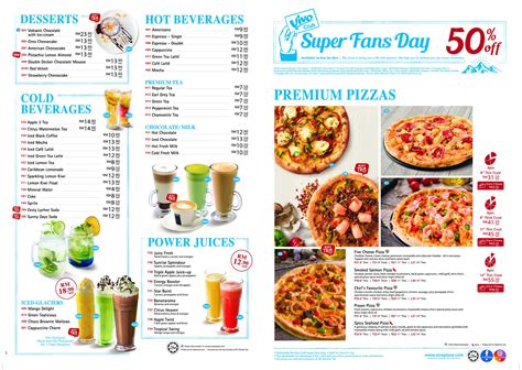 Vivo Club Super Fans Day Menu Vivo Pizza Malaysia