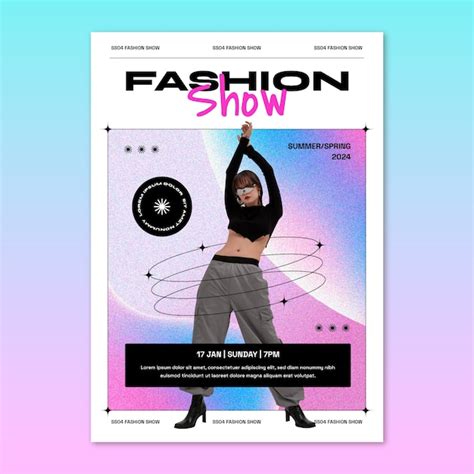 Plantilla de póster de moda urbana Vector Gratis