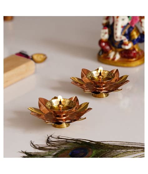 Ecraftindia Brass Diwali Diya Pack Of 2 Buy Ecraftindia Brass Diwali Diya Pack Of 2 At Best