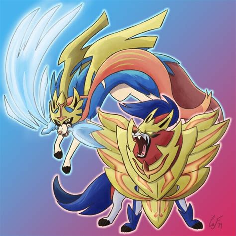 Zacian And Zamazenta By DaMinx Fur Affinity Dot Net