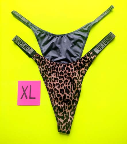 Victoria S Secret Very Sexy Rhinestone Shine Logo Xl Thong Panties Lot Of 2 Ebay