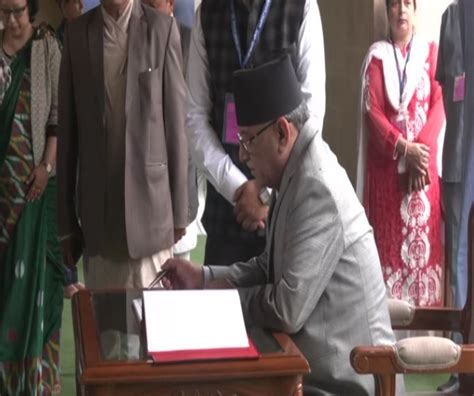 Nepal Pm Pushpa Kamal Dahal Lays Wreath At Raj Ghat