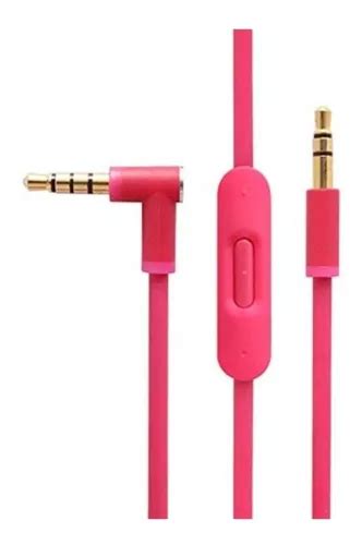 Cable Para Beats Studio Solo Mixr Pro Con Control Talk Color Rosa