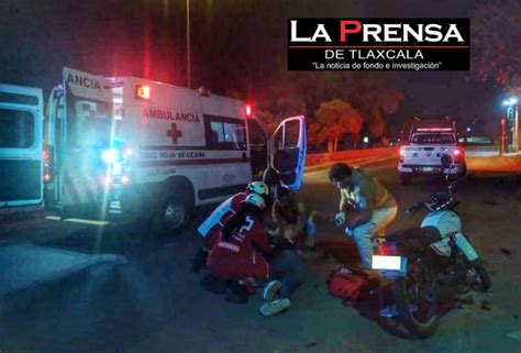 Mujer Derrapa En Su Motocicleta En Calpulalpan Y Resulta Lesionada