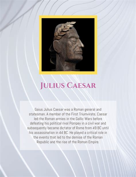 Julius Caesar I Came I Saw I Conquered