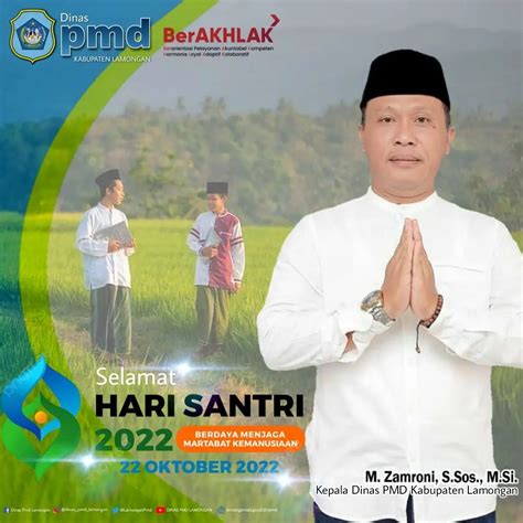 Selamat Hari Santri Nasional Dinas Pemberdayaan Masyarakat Dan