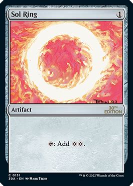 30A Sol Ring Downshifted To Common With New Art Crop R MagicTCG